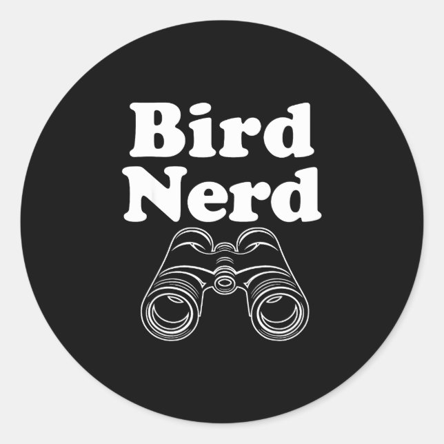 Adesivo Pássaro nerd  (Frente)