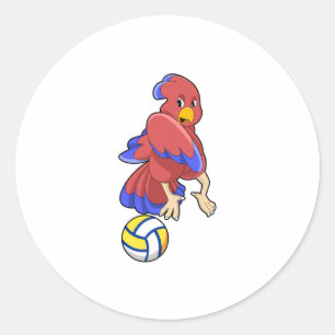 Adesivo Pássaro nos Esportes de Voleibol