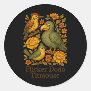 Adesivo Pássaro Sutil Anti-Trump Bird Flicker Dodo Titmous