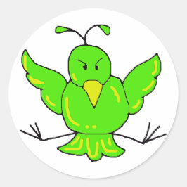 Adesivo pássaro verde