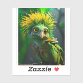 Adesivo Pássaro Verde