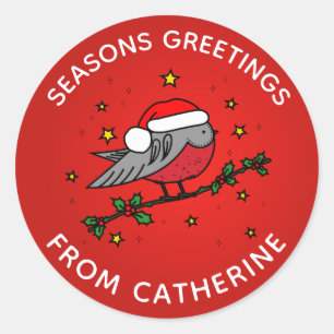 Adesivo Pássaro Vermelho Bonito