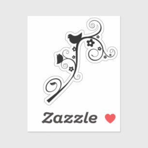 Adesivo pássaros-animais-rochedos