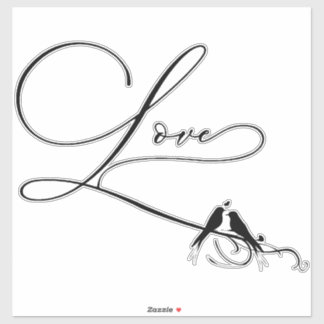 Adesivo Pássaros apaixonados