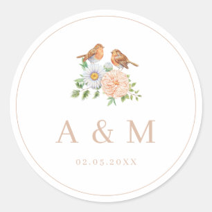 Adesivo Pássaros de amor simples