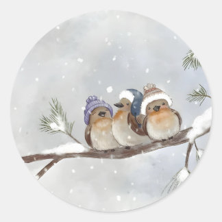 Adesivo Pássaros de inverno