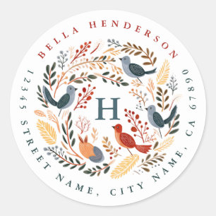 Adesivo Pássaros de Natal