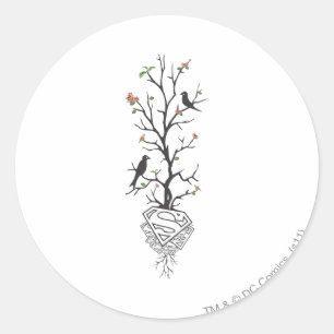 Adesivo Pássaros de Supergirl na árvore