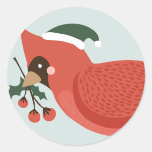 Adesivo Pássaros de um Vinheta Feriado de Penas