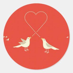 Adesivo Pássaros do amor