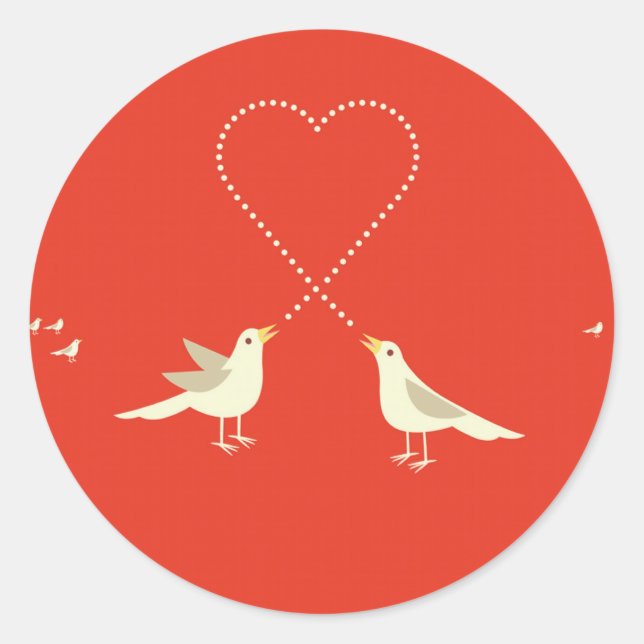 Adesivo Pássaros do Amor (Frente)