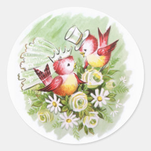 Adesivo Pássaros do amor do casamento
