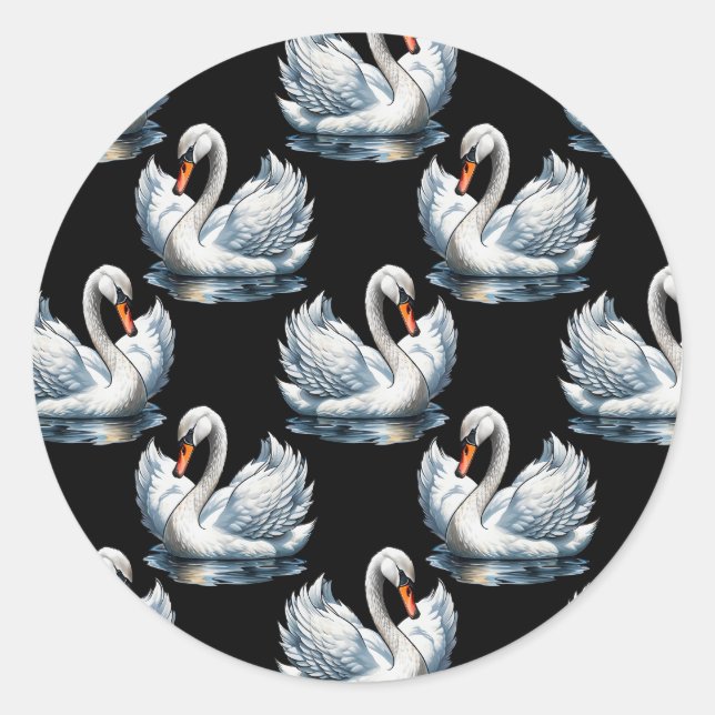 Adesivo Pássaros do Cisne - Design (Frente)