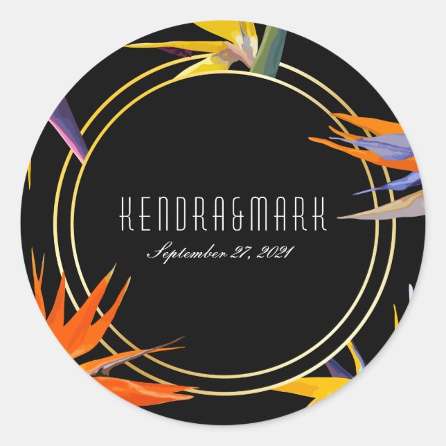 Adesivo Pássaros dos Vinheiros Florais do Paraíso (Frente)