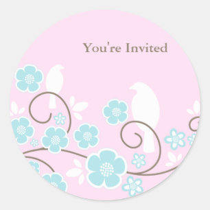 Adesivo Pássaros e Flores