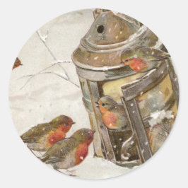 Adesivo Pássaros encontram abrigo em Natais vintages de La