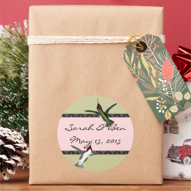 Adesivo Pássaros Feiticeiros Grunge Corações com Asas (Feriado)