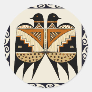 Adesivo Pássaros Gêmeos de Mimbres