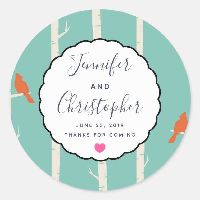 Adesivo Pássaros-laranja retrorados em Obrigados de Casame (Frente)