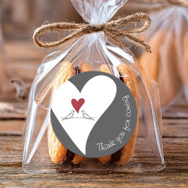 Adesivo Pássaros Modernos e Simples e Coração Vermelha Obr