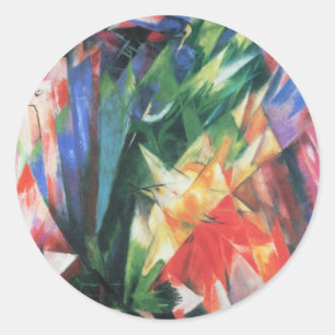 Adesivo Pássaros (Vogel) por Franz Marc, Arte Cubismo Vint