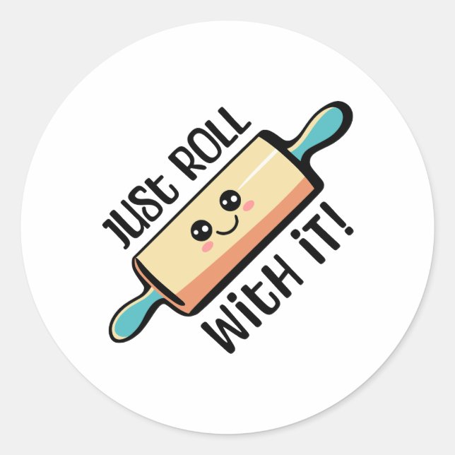 Adesivo Passe Com Ele! Cartografia do pino rolante em bran (Frente)