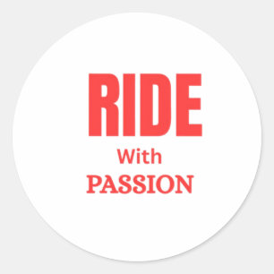 Adesivo Passe com Paixão – Tipografia Motivacional de Moto