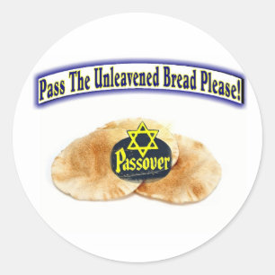 Adesivo Passe o pão Unleavened por favor!