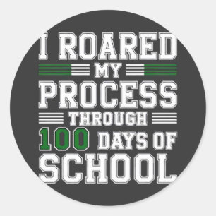 Adesivo Passei meu processo por 100 dias de escola