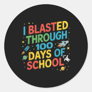 Adesivo Passei Por 100 Dias De Astronauta Escolar Spa