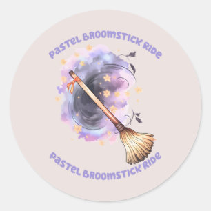 Adesivo Passeio de vassoura de Pastel