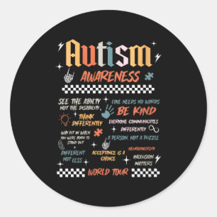 Adesivo Passeio mundial de conscientização sobre autismo f