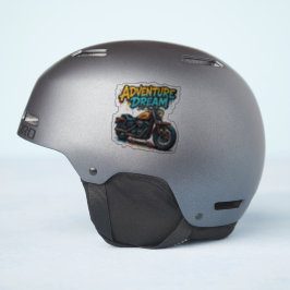 Adesivo Passeio Sonho de Aventura / Moto Chopper Vintage