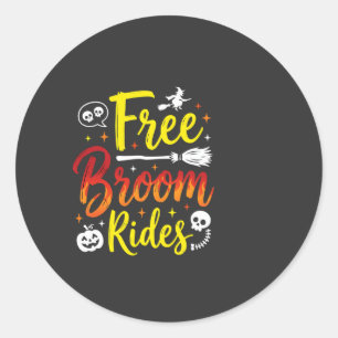 Adesivo Passeios de vassoura gratuitos de Halloween Gráfic