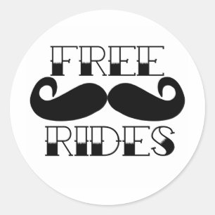 Adesivo Passeios livres do bigode