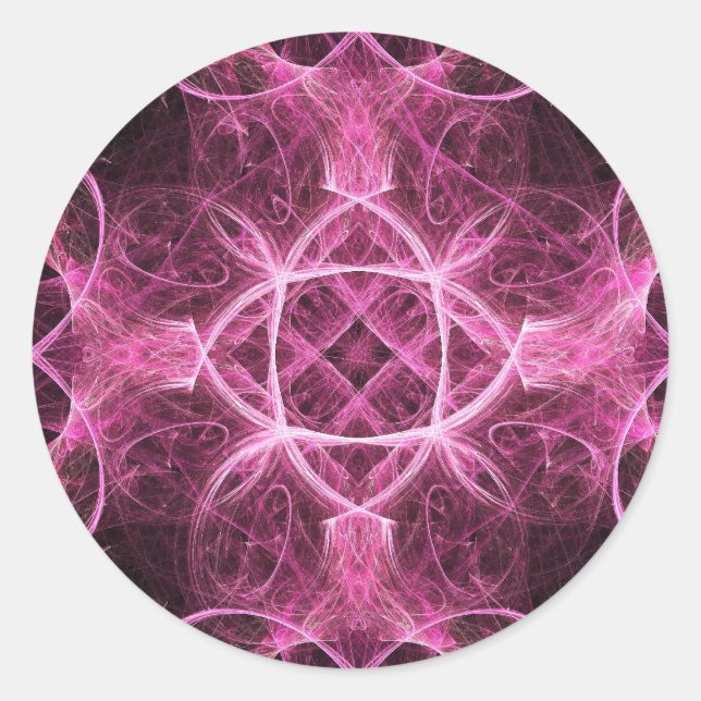 Adesivo Passionatos Fractais Rosa (Frente)