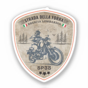 Adesivo passo della forra de moto italiano apls