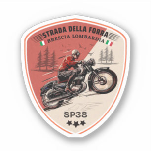 Adesivo passo della forra de moto italiano apls