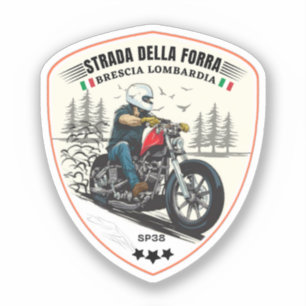 Adesivo passo della forra de moto italiano apls