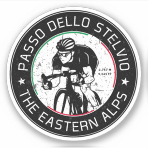 Adesivo passo dello stelvio - stelvio pass ciclismo italia