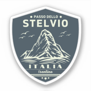 Adesivo passo dello stelvio - stelvio pass italian alps
