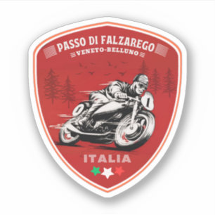 Adesivo Passo di Falzarego-passagem de montanha italiana