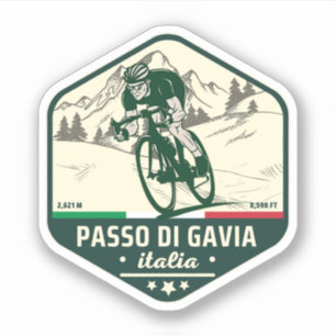 Adesivo passo di gavia - gavia passa alps italianos Mounta