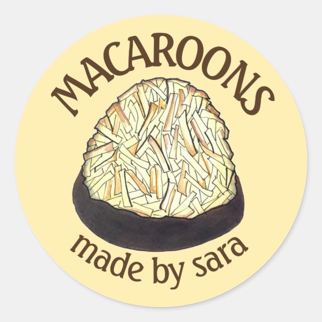 Adesivo Passover Macaroons Homemade Da Cozinha De (Frente)