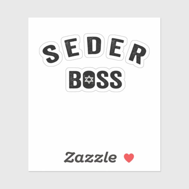 Adesivo Passover Seder Boss Minhas Regras Judeu Engraçado  (Folha)