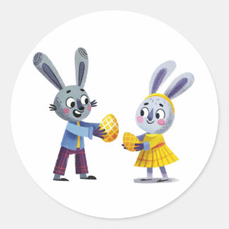 Adesivo Pasta de Troca de Coelhinho de Páscoa