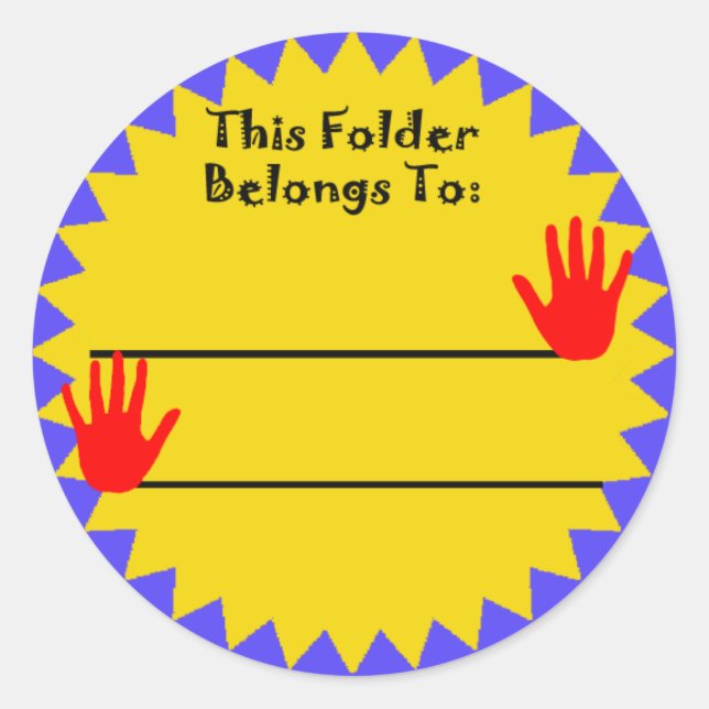Adesivo Pasta pertence ao Sticker (Frente)