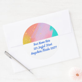 Adesivo Pastel Abstract Modern Return Address Labels