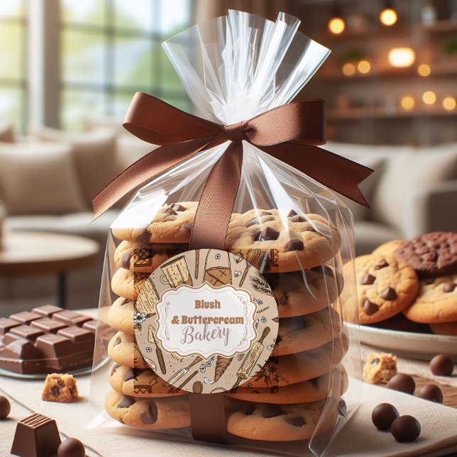 Adesivo Pastel Bakery Branding (Criador carregado)