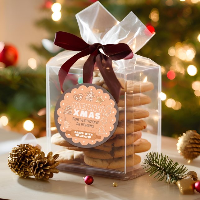 Adesivo Pastel Baking Festivo Cookie Feliz Natal (Criador carregado)
